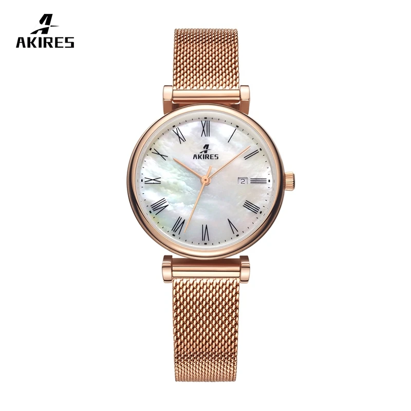 

Shenzhen Akires customized swiss movement quartz watches ladies wrist watch with OEM logo