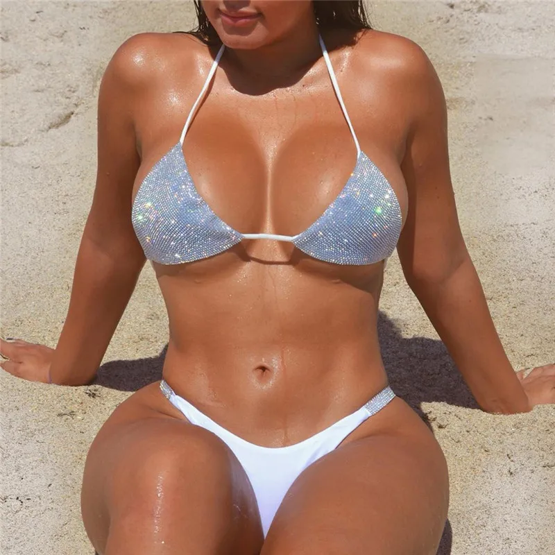 

ZY4883 Custom Logo New Look Women Sexy Luxury Diamond Bikini