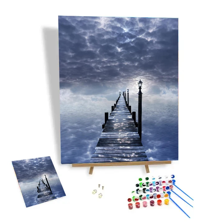 

Paint By Numbers For Adults Beginners And Kids Sea Road Lighthouse Christmas Gifts Home Decor Landscape