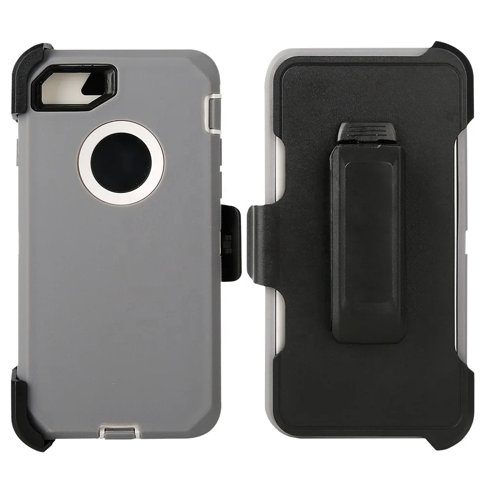 

High Quality Robot Custom Defender Shockproof Mobile Phone Cover Case With Belt Clip For IPhone 7 Plus f315, Multi
