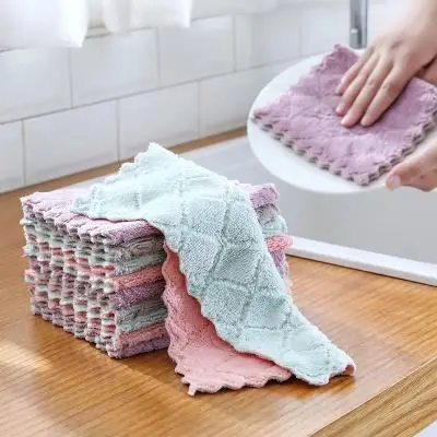 

Microfiber Absorbent Kitchen Dish Cloth Towel,Non-stick Oil Washing Cloth Rag,Household Tableware Cleaning Wiping Tools, Customized color