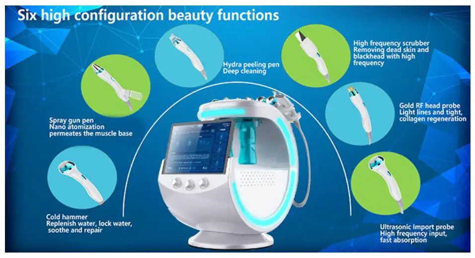 portable aqua facial smart ice blue skin management system