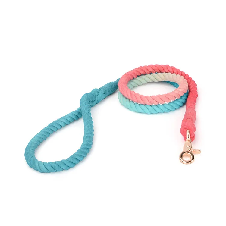 

colorful Custom Training Lead Leashes Cotton leash For Hunting Dogs Colored 150cm cotton Dog Leash