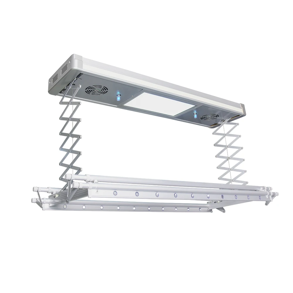 

Factory Wholesale Silver Color Electric Lift Metal Clothes Electric Hanger