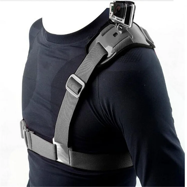 

Video Camera Supports Harness Belt Single Shoulder Chest Strap for GoPro Hero 5/4/3/3+/2/1, Black
