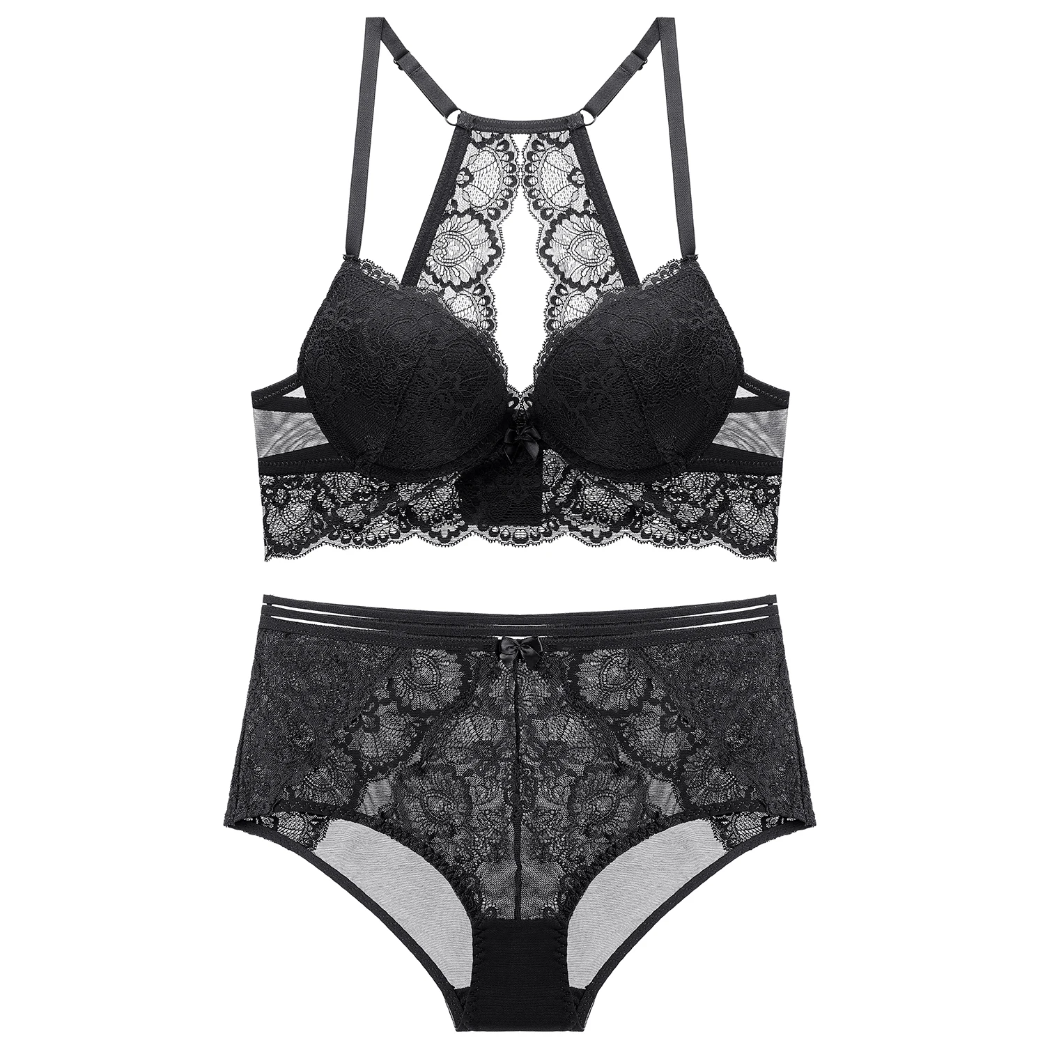 

New Design Sexy Lingerie women underwear Lace Push Up Bra Women Bra And Panty Set