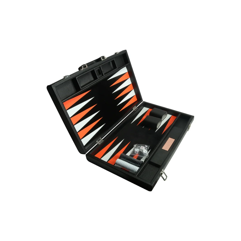 

Custom handmade luxury professional personalized travel magnetic leather backgammon, Any color