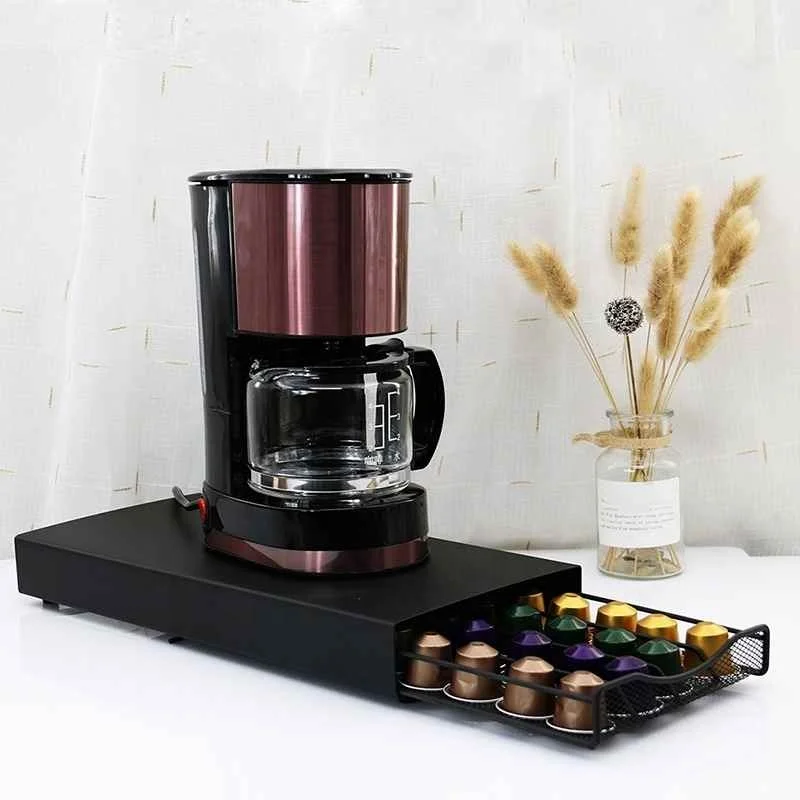 

Pods Coffee Capsule Holder Capsule Box Storage Rack Coffee Drawer for Nespresso