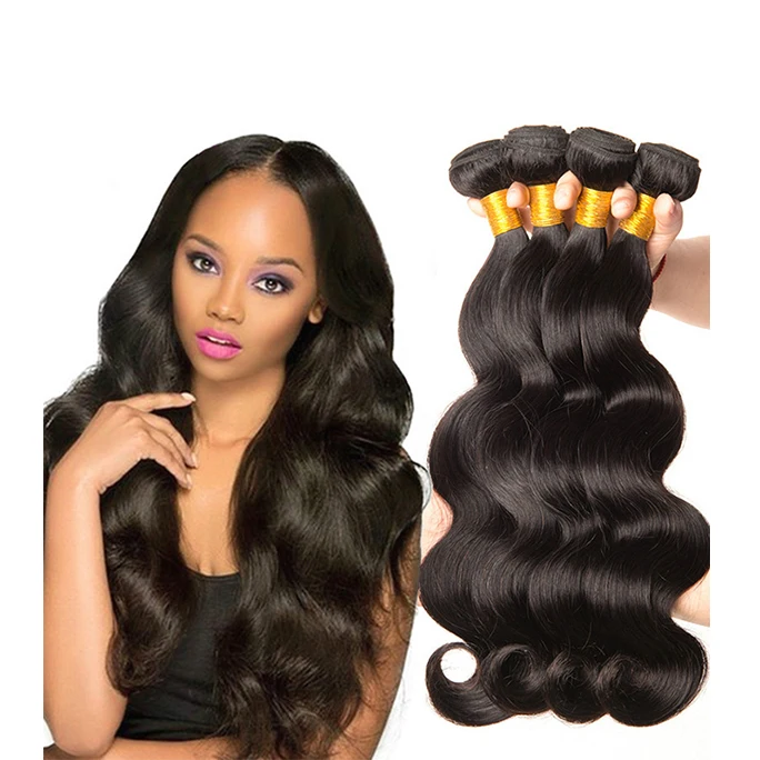 

Synthetic Curly Hair Wigs Bundles Vendors Extensions Body Wave Cuticle Aligned Hair, Black