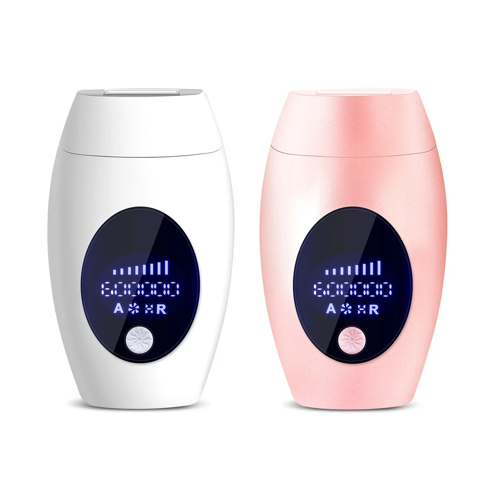 

At Home Permanent Hair Removal Long Lasting Hair Loss LCD Display IPL Depilator, White,pink