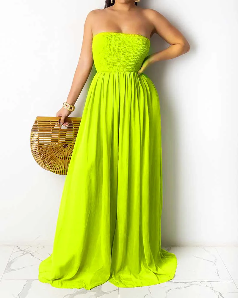 

2021 summer women rompers off shoulder wild leg sexy one piece jumpsuits