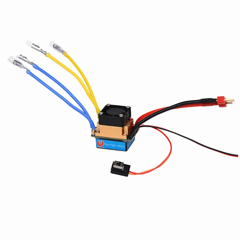 1 PC 480A Brushed ESC Dual Motor ESC Water Proof Electronic Speed Control RC Boat As Shown 