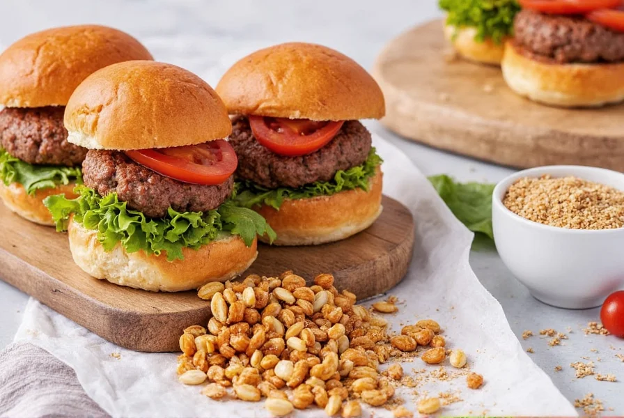Lineup of popular burger seasoning brands on counter