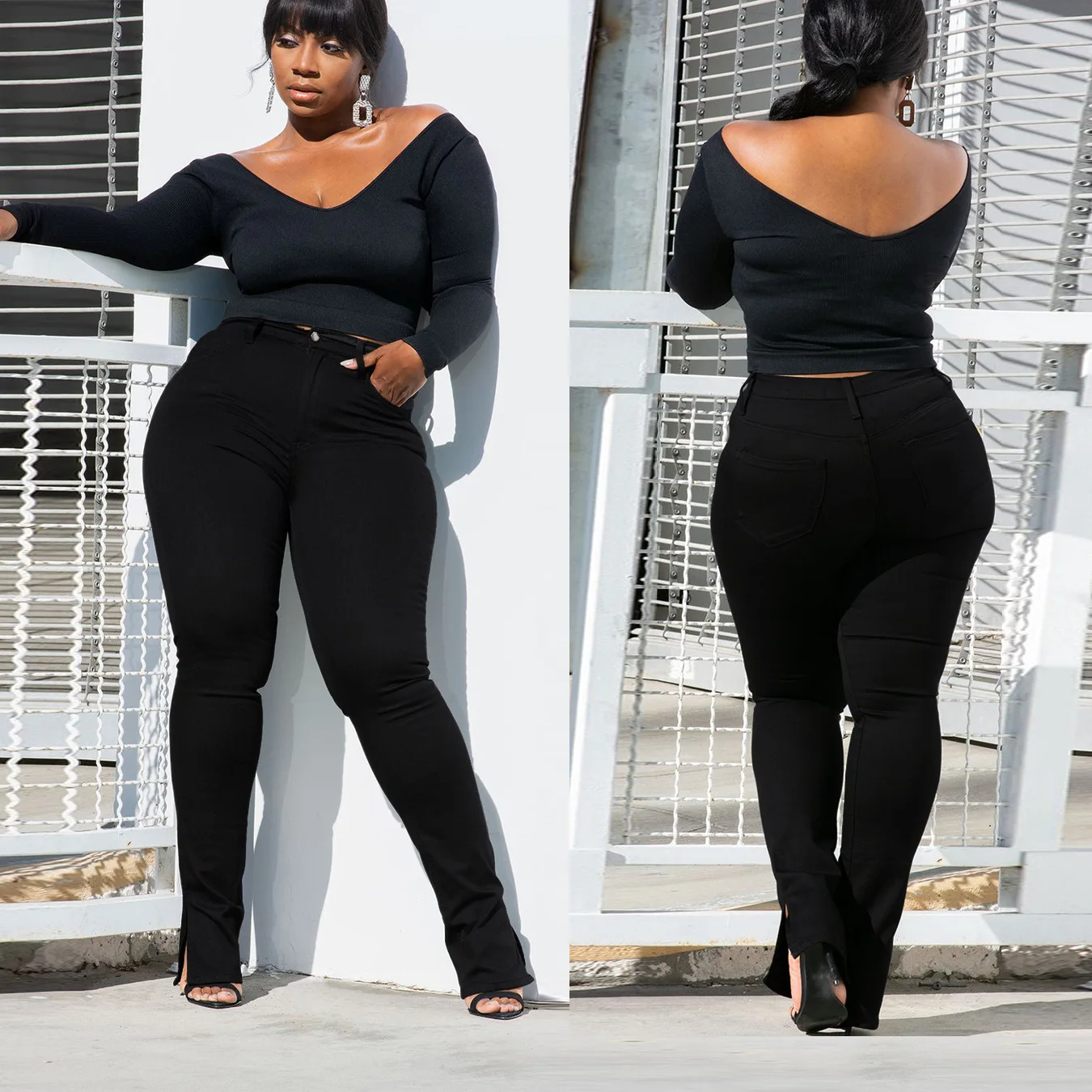 

PM10297 Women's Trousers Fall Winter Fashion Women Clothes Plus Size Solid Color Custom Sweat Pants For Women 2021