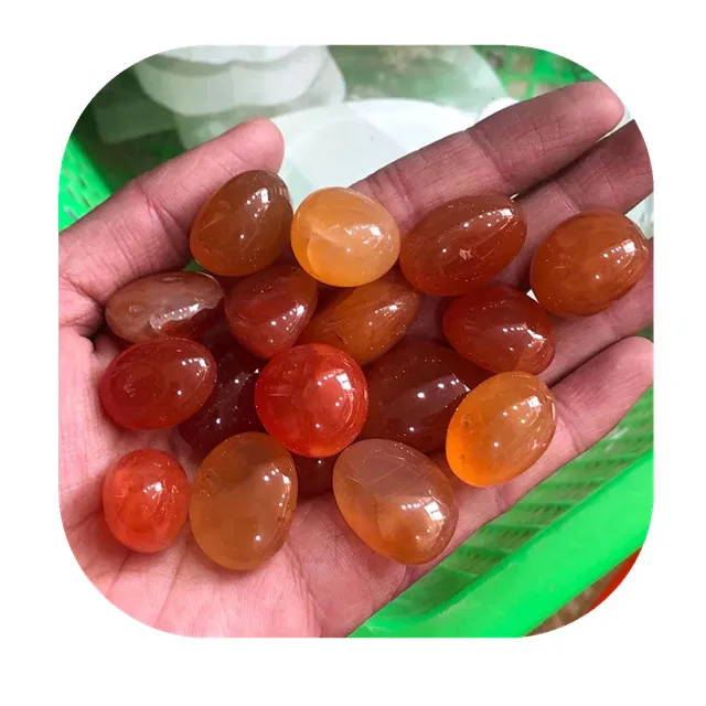 

New arrivals natural precious quartz stone red carnelian tumbled stone for sale