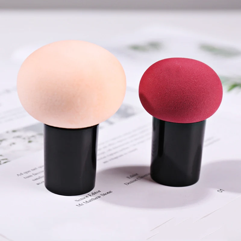 

Round head small mushroom head gourd beauty egg air cushion BB dry and wet with makeup tools makeup sponge powder puff, Pink ,matcha, purple, the egg yolk