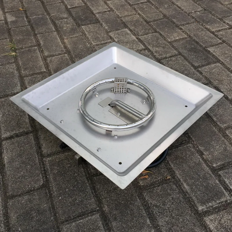 480 Mm Stainless Steel Square Propane Gas Fire Pit Burners Buy Fire