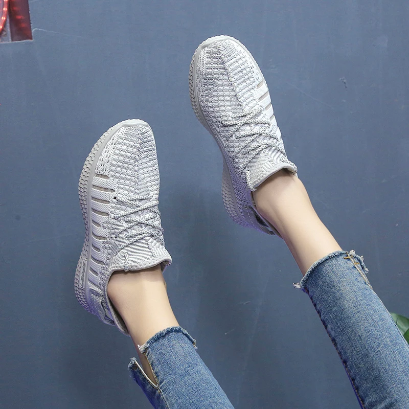 

2020 New arrival light breathable casual women sports shoes ladies sneakers shoes women, Optional