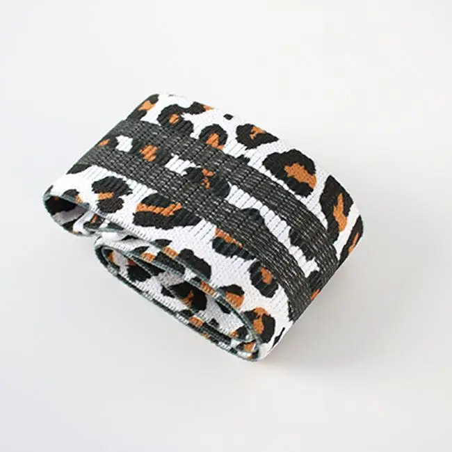

Fashionable leopard print yogaTension band anti-slip yoga stretch band