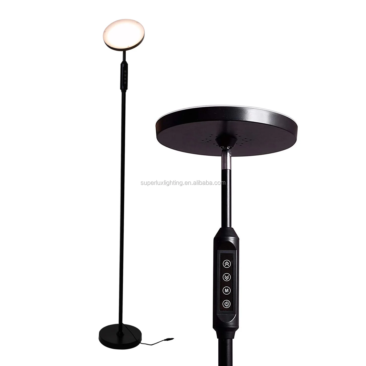 Popular design led reading lamp light indoor office floor stand with touch control