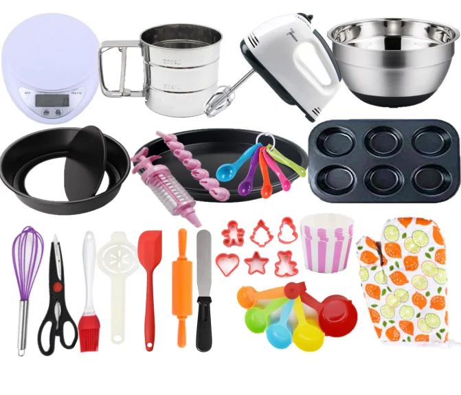

44PCS Kitchenware Baking Full set of cake baking tools scale baking tray set