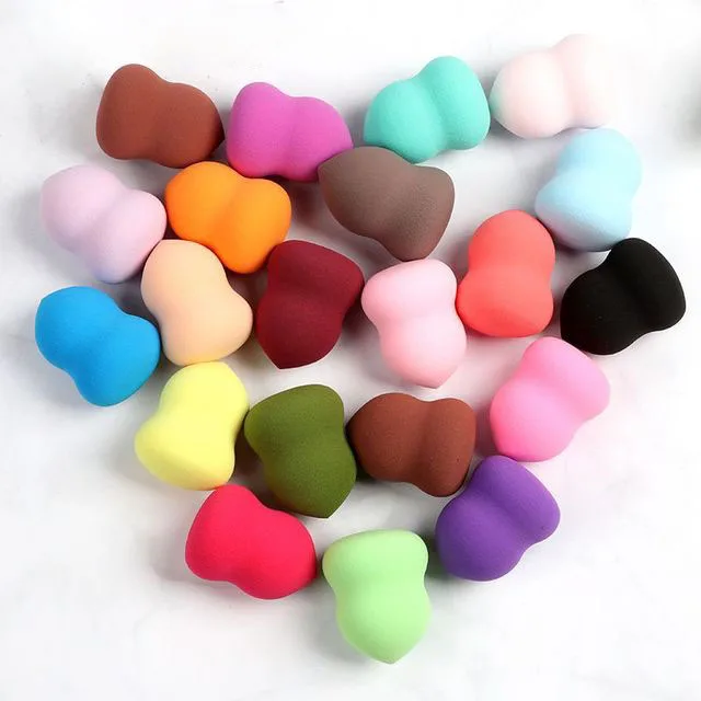 

Wholesale pink latex free gourd water drop beauty sponge puff, As pic