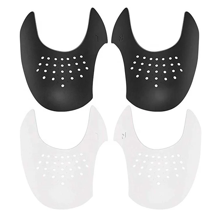 

Unisex durable 2 PCS Soft Anti-Wrinkle Shoe Shields Protector toe box protector Against Sneaker Creases, Black , white , yellow