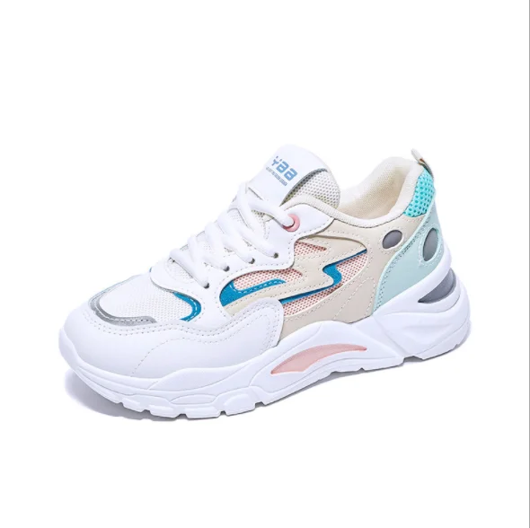 

2021 Fashion Women's Platform Sneakers Women Shoes Korean Casual Chunky Sport Shoes White Vulcanized Tennis Female Basket Femm, Requirement