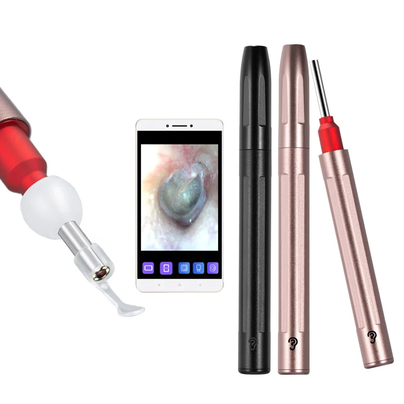 

Dropshipping Wireless visual Earpick smart ear wax remover, Black,pink
