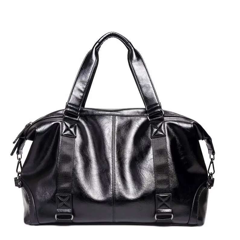 

Big Travel Flight Bag Men Travel Leather Bags, Black/customized