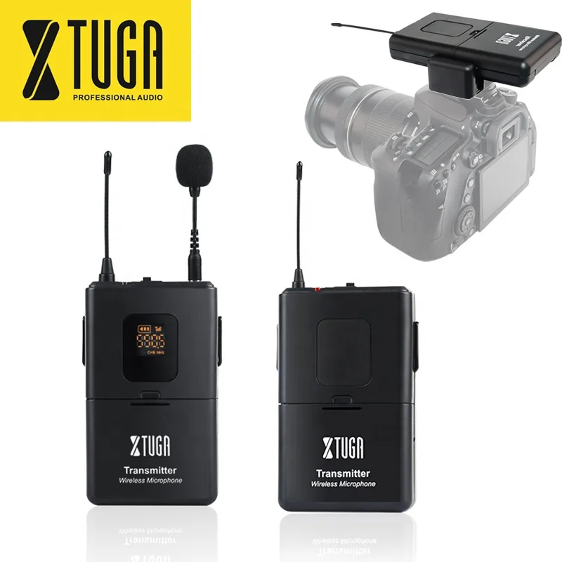 

Wireless lapel clip lavalier camera video microphone camera system for mobile phone android camera dslr, Black