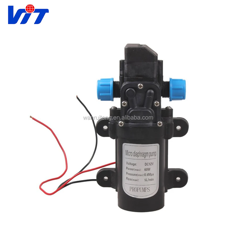 VIT-JE 2020 NEW DC 12V 60W High Pressure Micro Diaphragm Water Pump Automatic Switch 5L/min For Japanese Truck manufacture