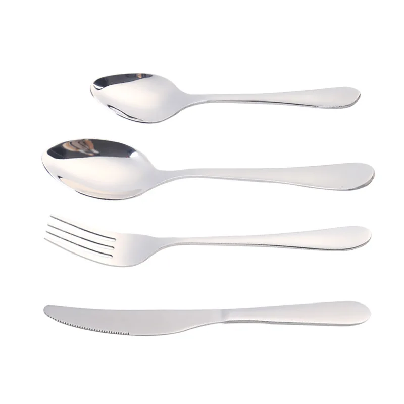 

Stainless steel tableware four piece set knife fork spoon four piece tableware set
