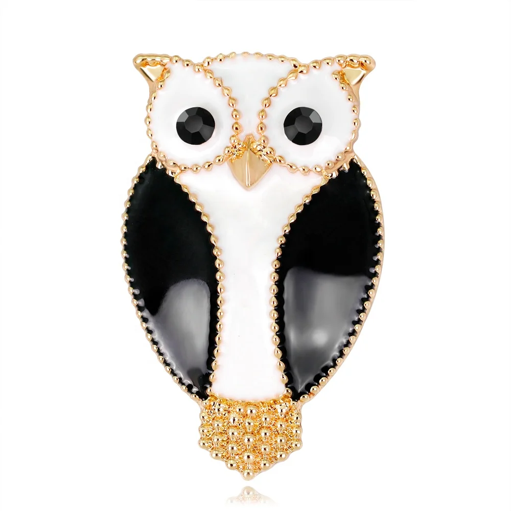 

Fashion and Cute Dripping Cartoon Owl Brooch Jewelry, Picture shows