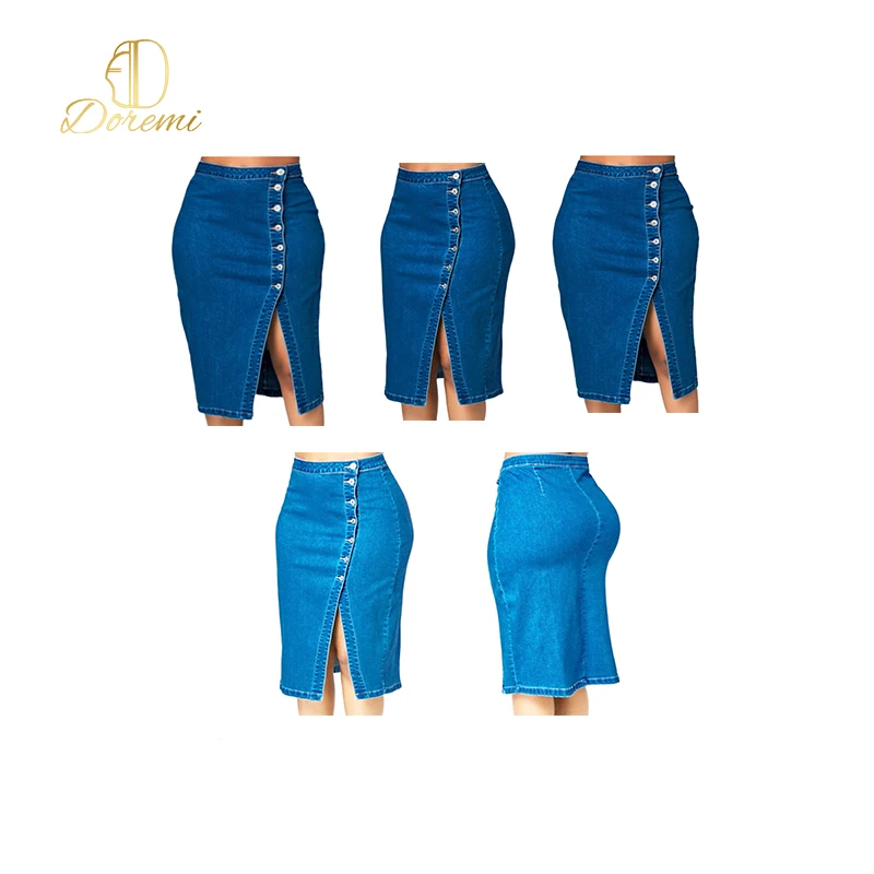 

Made in China High Quality Oem Fashion Hot Sale Young Ladies Casual Blue Faldas Jeans, Customized color