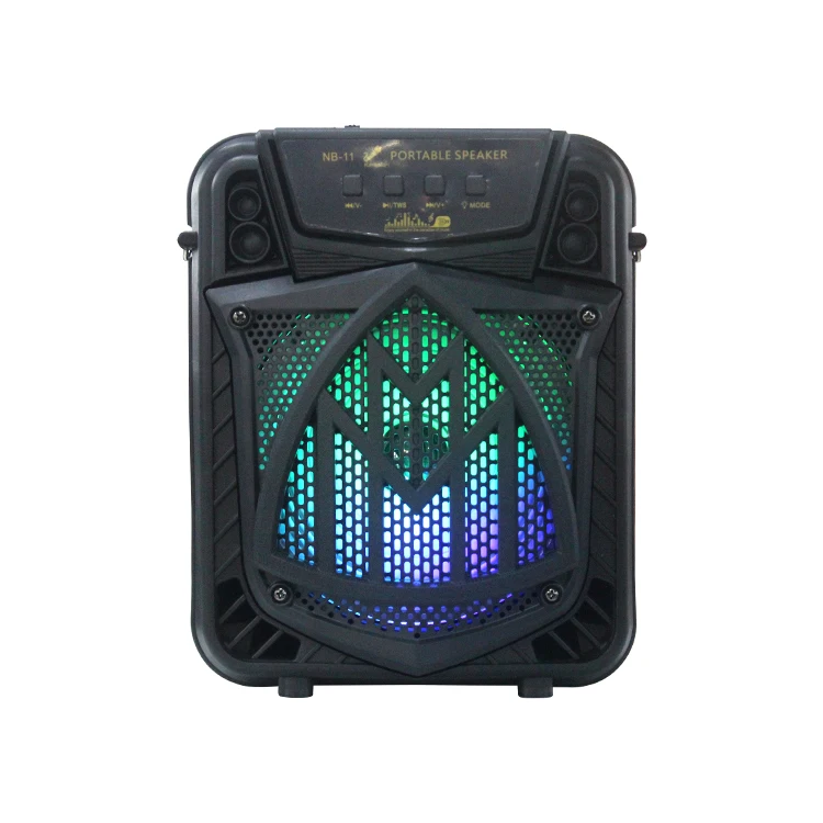 

OEM NB-11D LED Lights Trolley Mini 6.5 Inch Portable Party DJ Wireless BT Portable Speaker