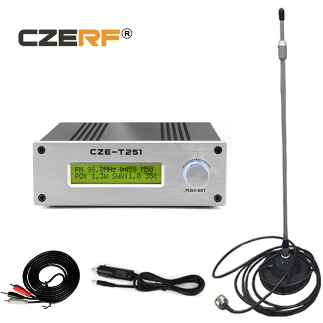 

New Arrival High Quality Wholesale 87-108Mhz 0-25W Fm Transmitter for Traveling Car Team communication, Silver