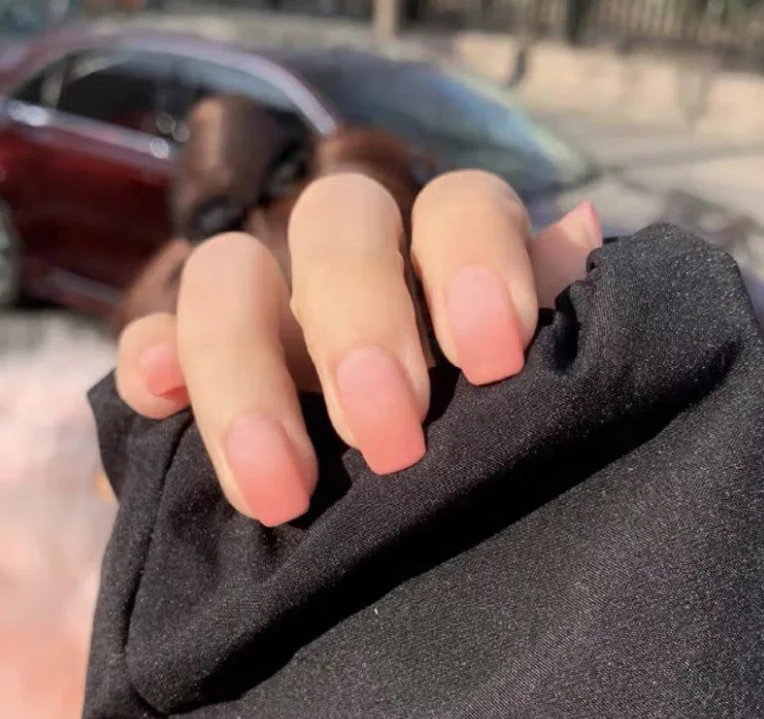 

False Nails matte square Sharp Fake Nails Tips Full Artificial Nails for Lady Daily