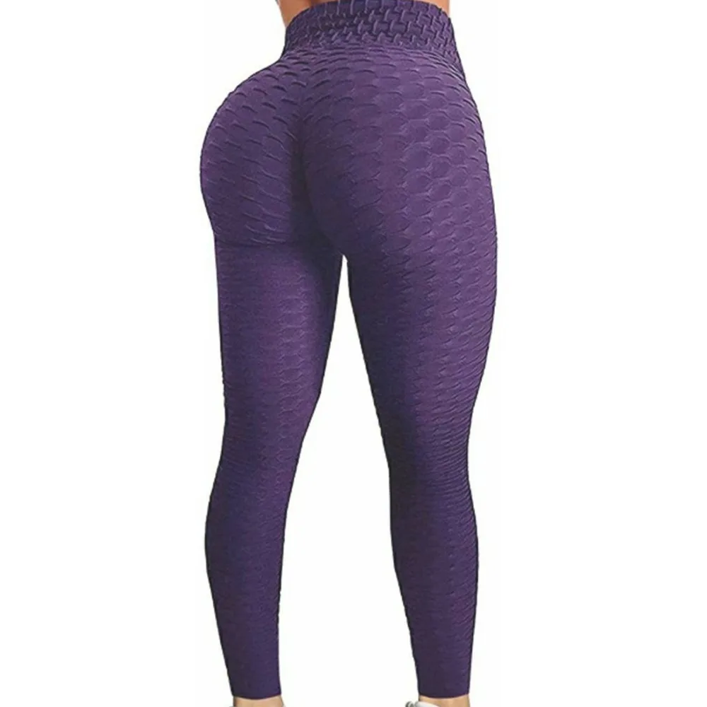 

2021 Amazon Bubble Pants Sweat Exhaust High Elasticity Tightening Butt Leggings Bubble Yoga Pants Women