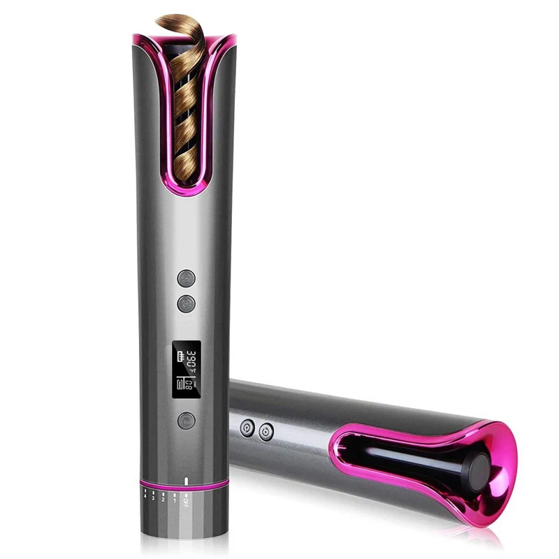 

Lcd Display Cordless Adjustable Temperature Hair Automatic Curler