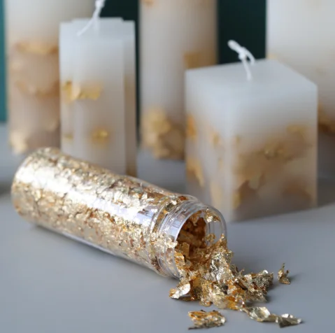 

Z267 2G gold foil Candle decoration cake decoration DIY resin decoration, Random