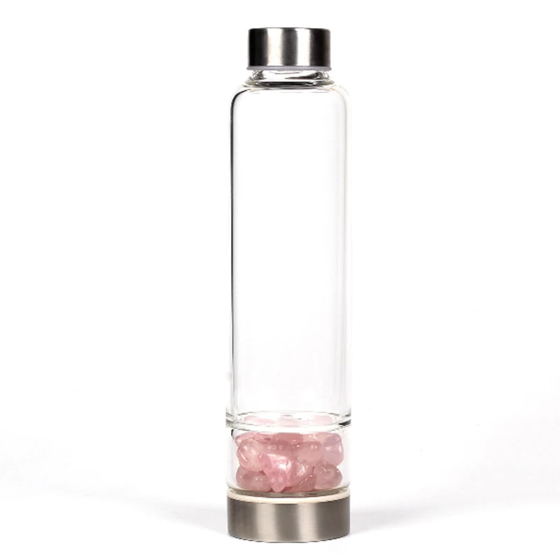 

Wholesale healing crystal water bottle infused crystal glass water bottle, Colors