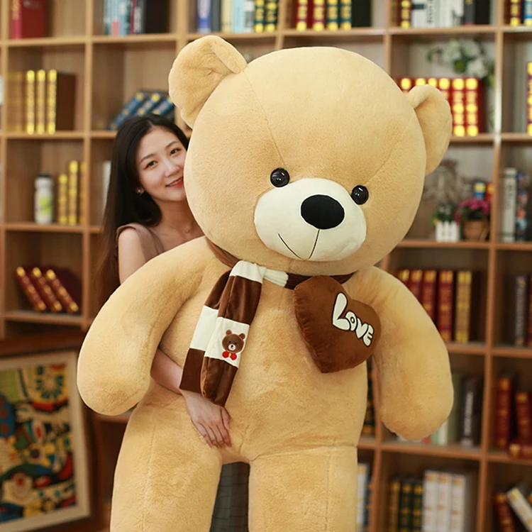 Newly Huge 80cm-340cm Teddy Bear Skin Plush Toy American Bearskin Valentine Gift