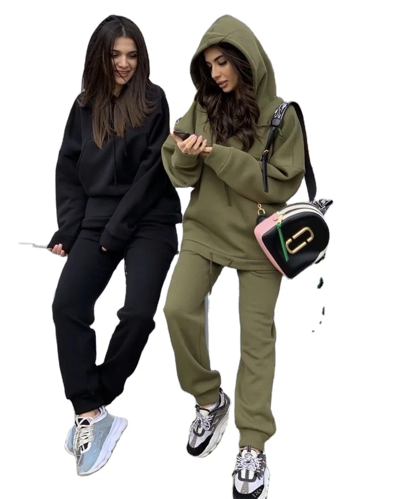 

Casual Sports Suit Hoodie Trend Loose Sportswear Two-piece Set