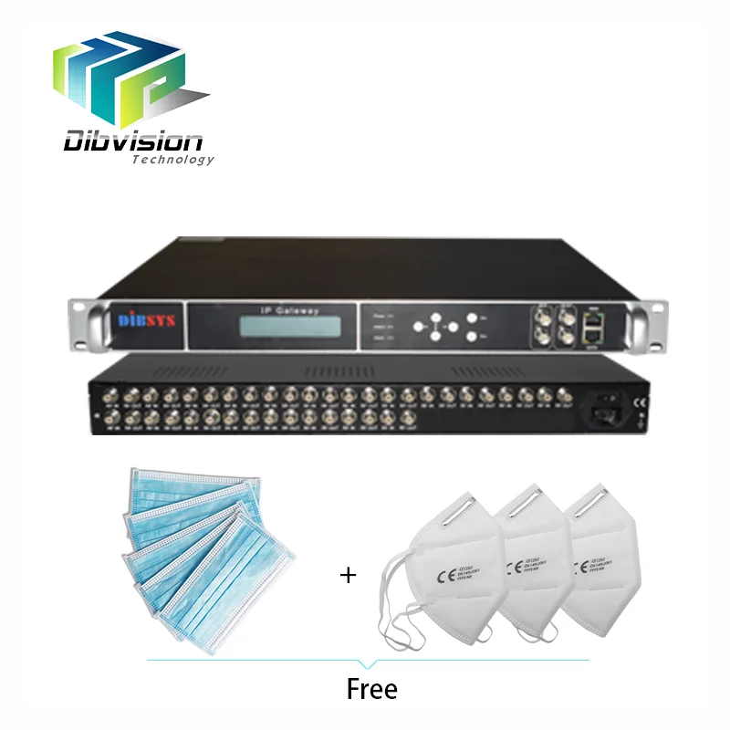 

8 channels Professional satellite receiver iptv streamer with DVB-S S2 to IP out and DVB C/S/T2 scrambling BISS decryption