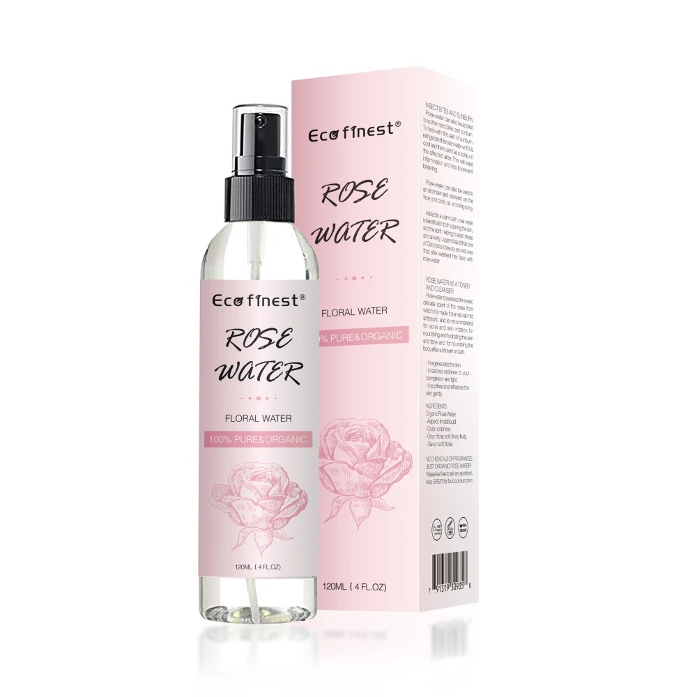 

100% Pure Hydrosol Facial Spray with Aloe Herbs and Rose Water