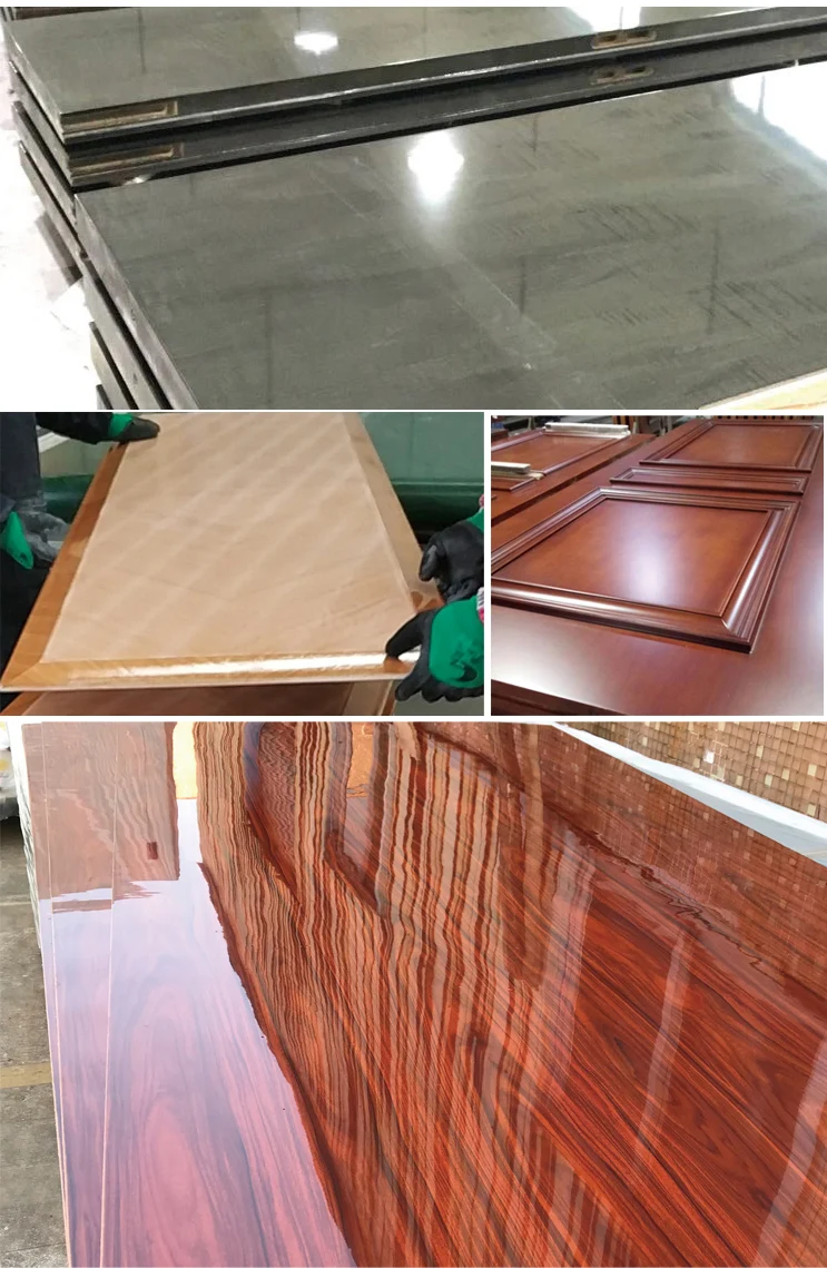 UV roller coater machine for wood furniture cabinet MDF melamine panel