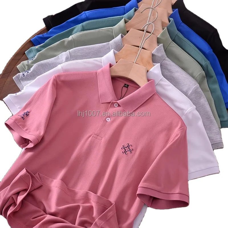 

2021 Men's summer golf short-sleeve tops a variety of fashion designs plus-size S-XXXXL