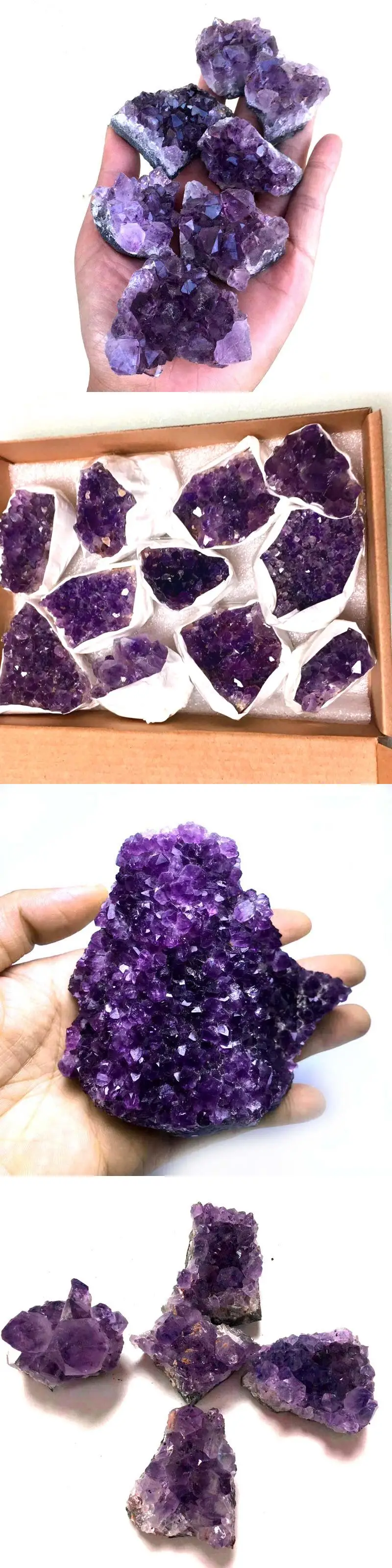 purple quartz crystal cluster