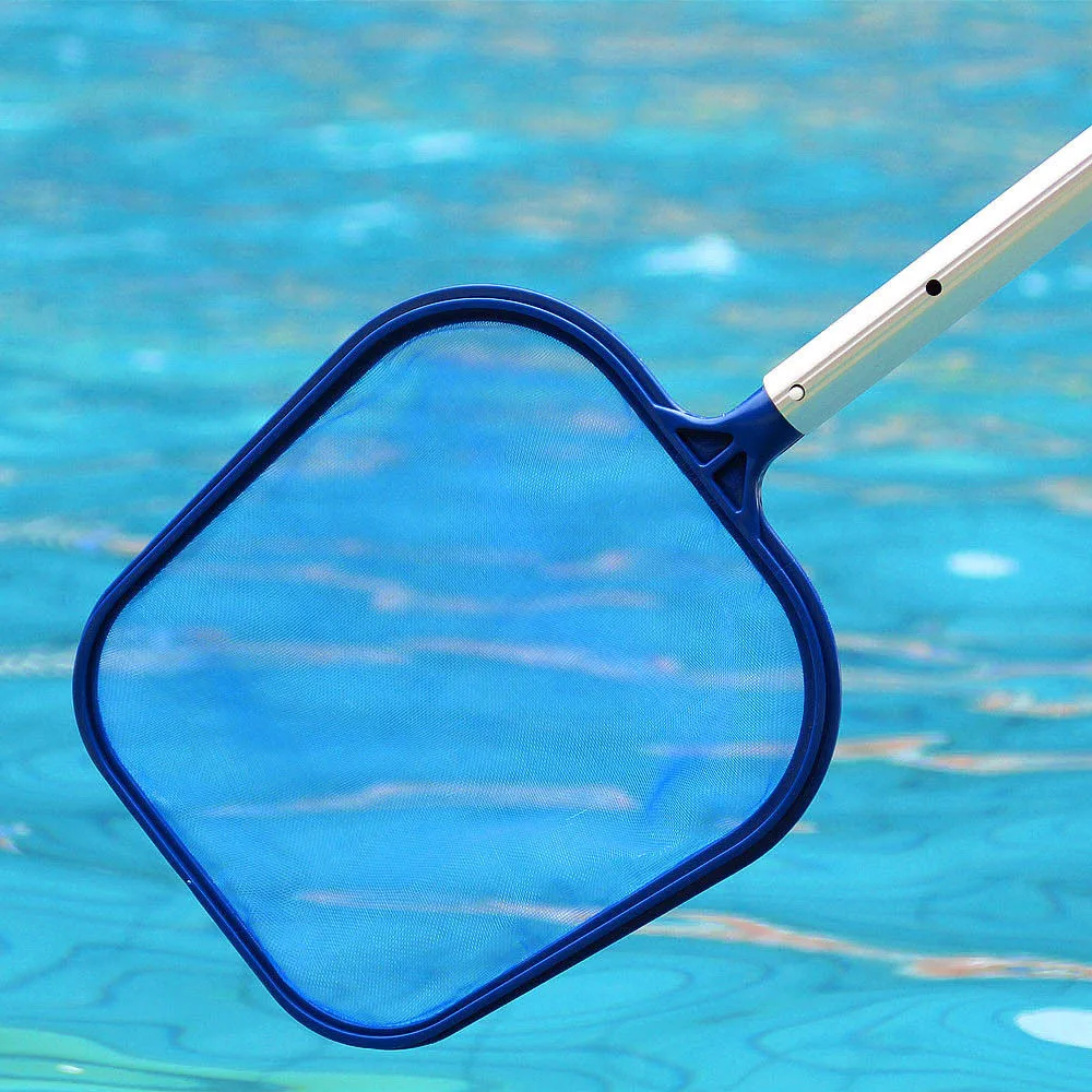

Professional Leaf Rake Mesh Frame Net Skimmer Cleaner Swimming Pool Spa Tool New Leaf Skimmer Net Tool, As photo